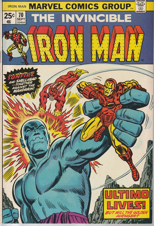 IRON MAN #70 - MARVEL - SEP 1974 (9.4)