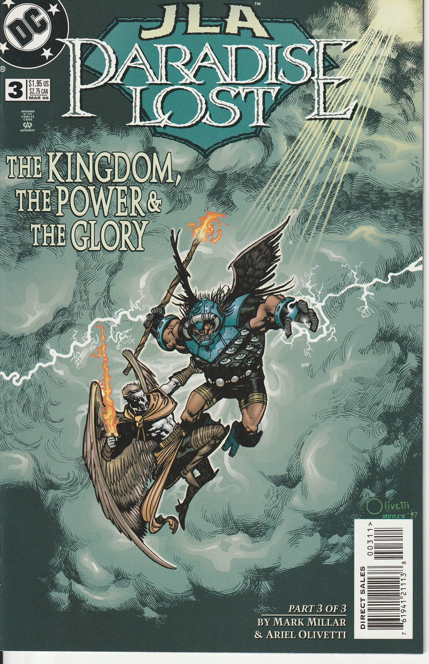 JLA : PARADISE LOST 1-3 * DC COMICS - JAN 1998
