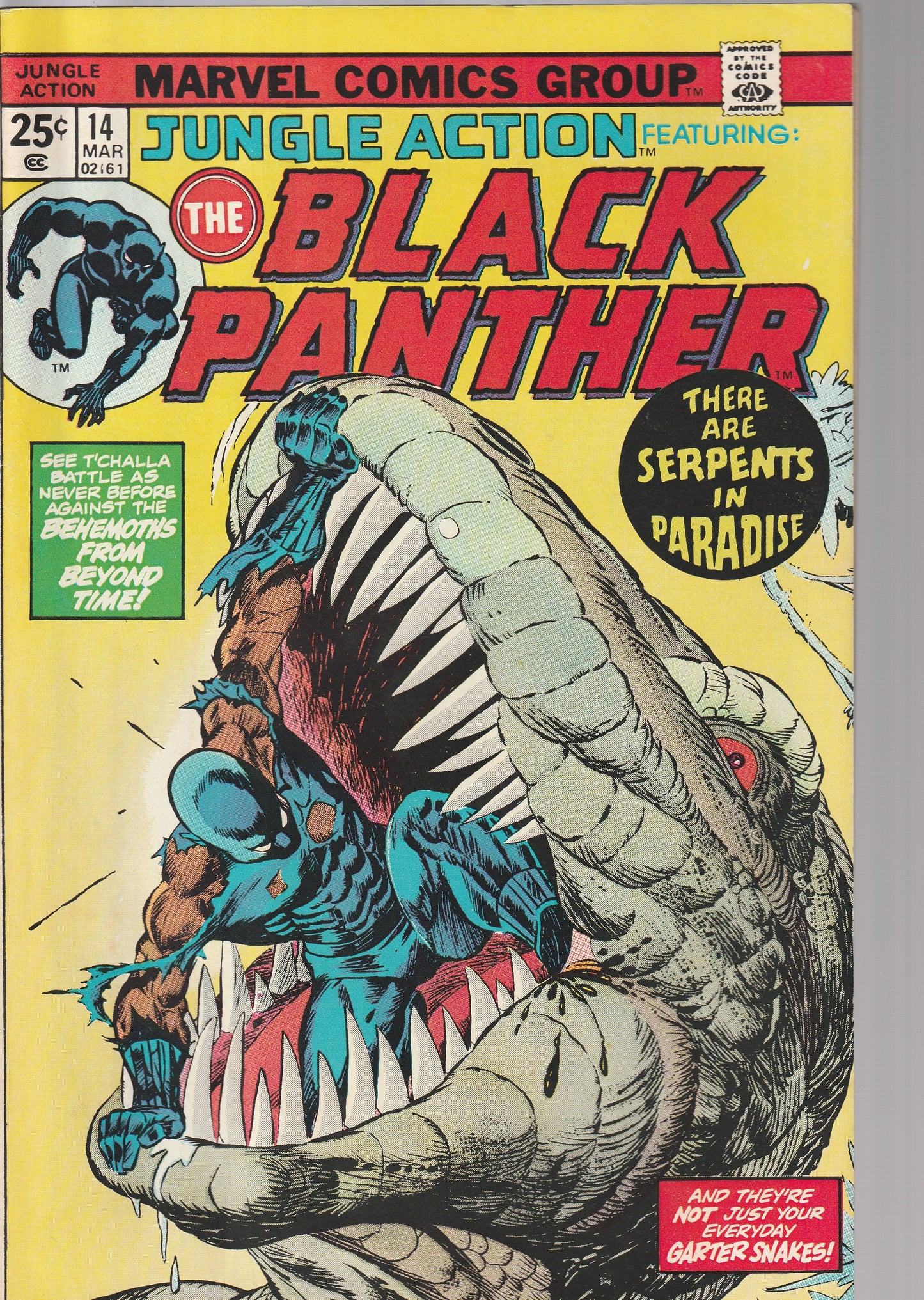 JUNGLE ACTION featuring BLACK PANTHER #14 NM-/NM