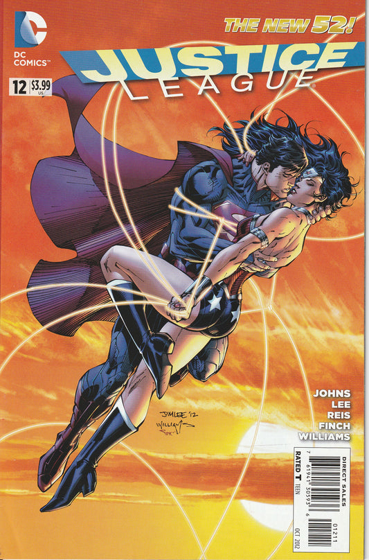 JUSTICE LEAGUE #12 (2012) NEW 52 * JIM LEE COVER AND ART