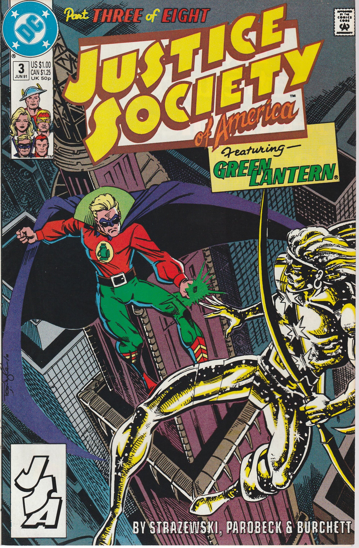 JUSTICE SOCIETY OF AMERICA #1-8 * DC COMICS - FEB 1991