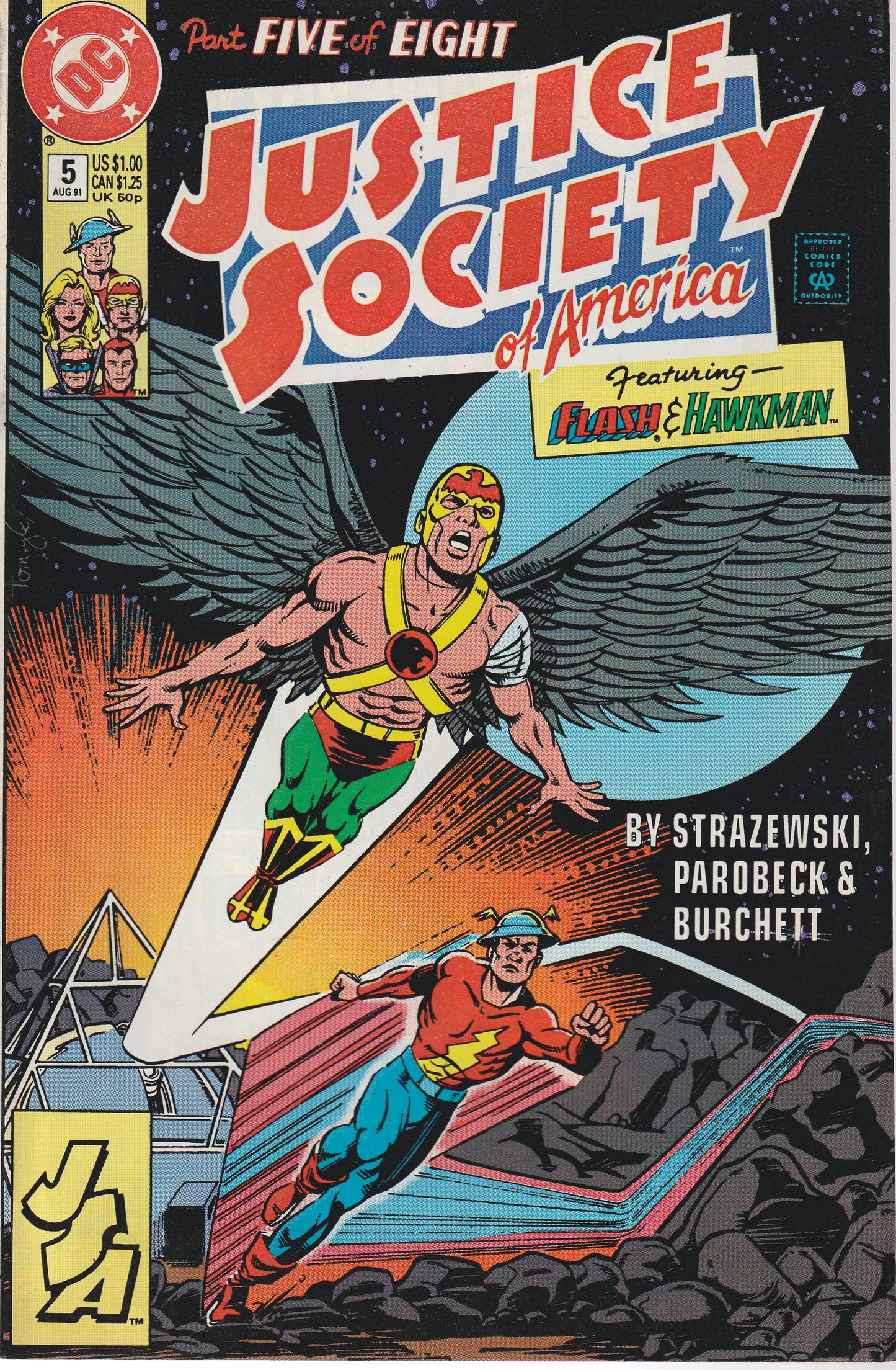 JUSTICE SOCIETY OF AMERICA #1-8 * DC COMICS - FEB 1991