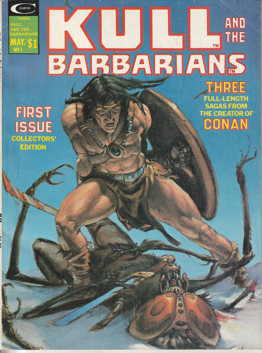KULL AND THE BARBARIANS #1 - MARVEL COMICS - MAY 1975 (8.5-9.0)