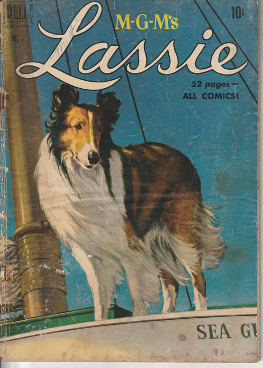 M-G-M'S LASSIE #2 - DELL COMICS - JAN 1952 (1.8-2.0)