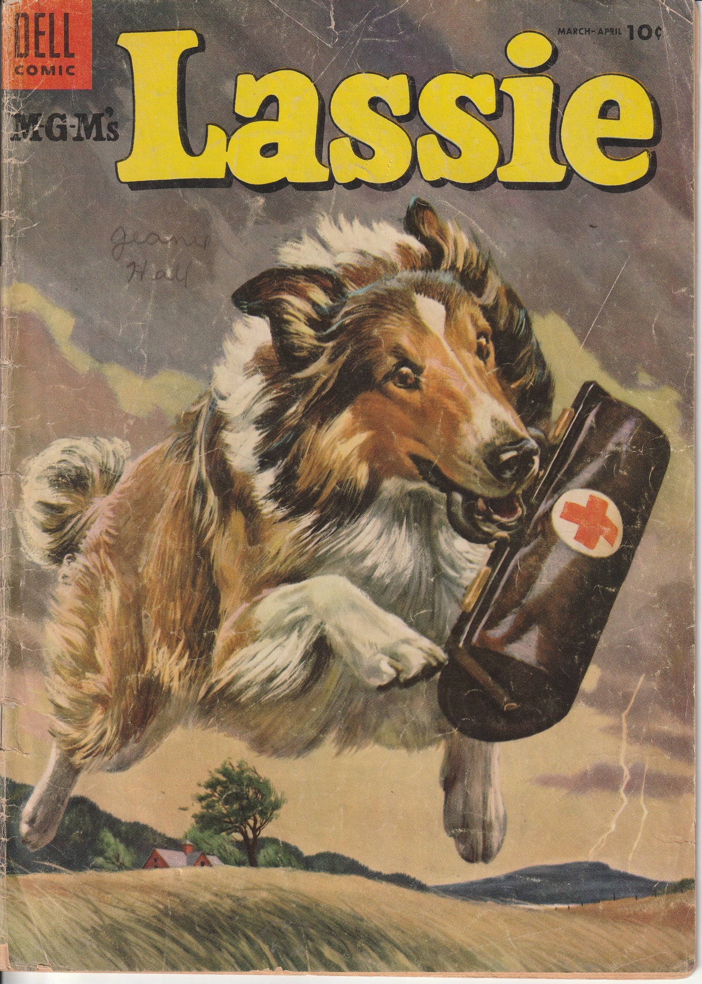 M-G-M's LASSIE #21 - DELL COMICS - MAR/APR 1955 (3.0-3.5)
