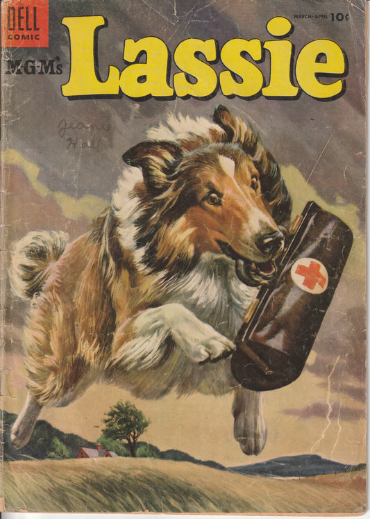 M-G-M's LASSIE #21 - DELL COMICS - MAR/APR 1955 (3.0-3.5)