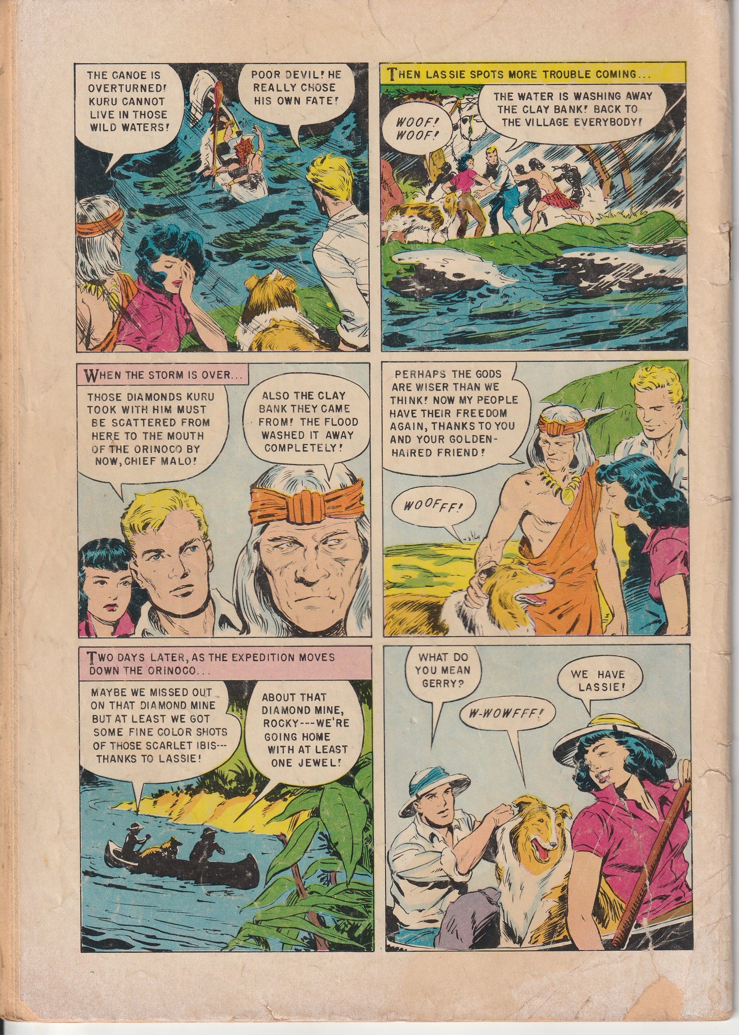 M-G-M's LASSIE #21 - DELL COMICS - MAR/APR 1955 (3.0-3.5)