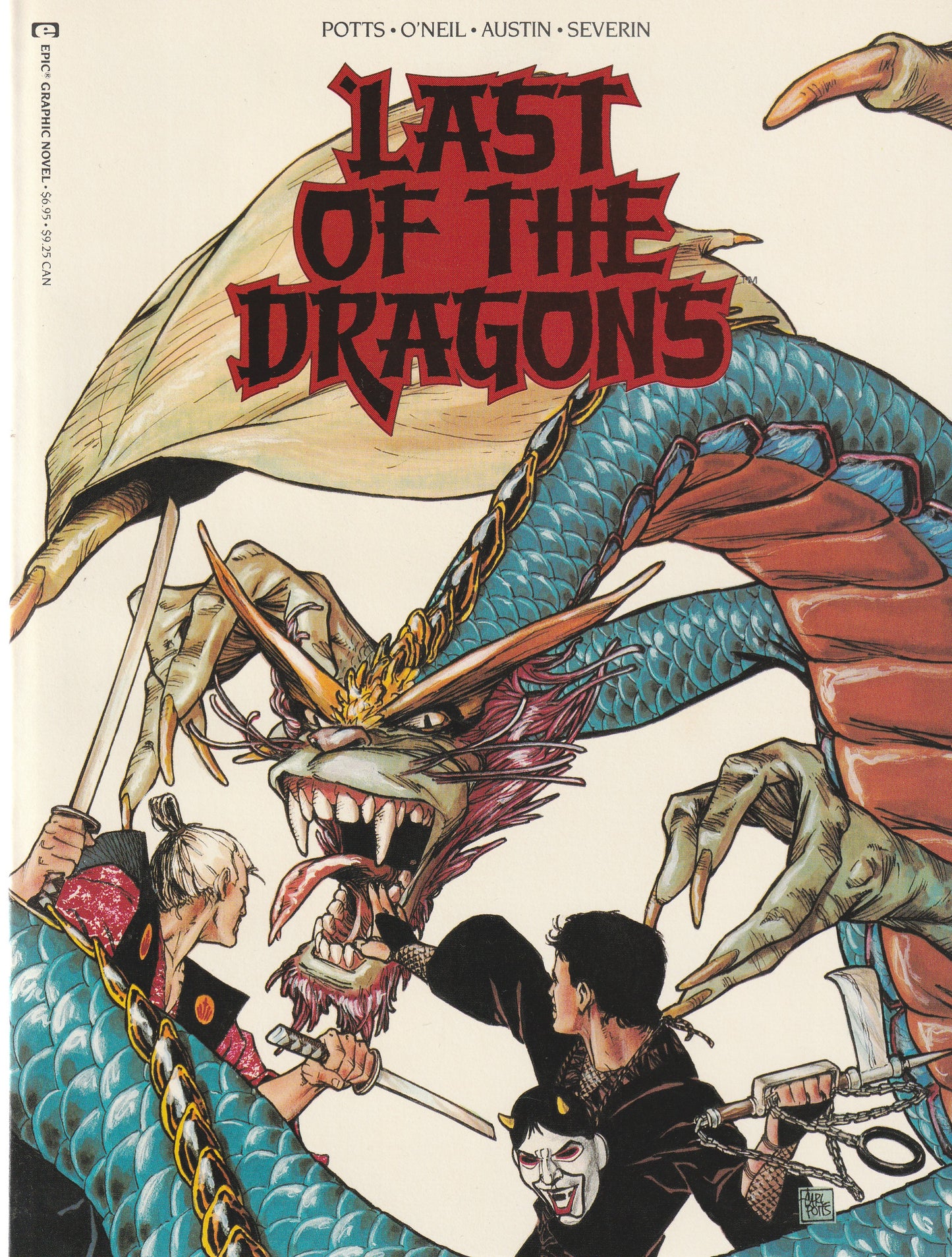 LAST OF THE DRAGONS : AN EPIC GRAPHIC NOVEL || MARVEL COMICS || 1988
