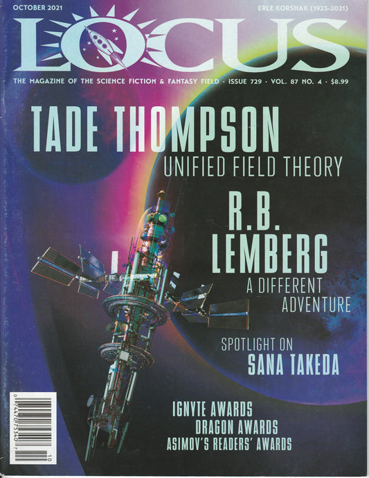 LOCUS, THE MAGAZINE OF THE SCIENCE FICTION AND FANTASY FIELD #729