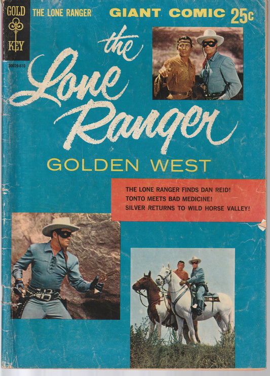 THE LONE RANGER GOLDEN WEST #1 - GOLD KEY - OCT 1966 (3.5-4.0)