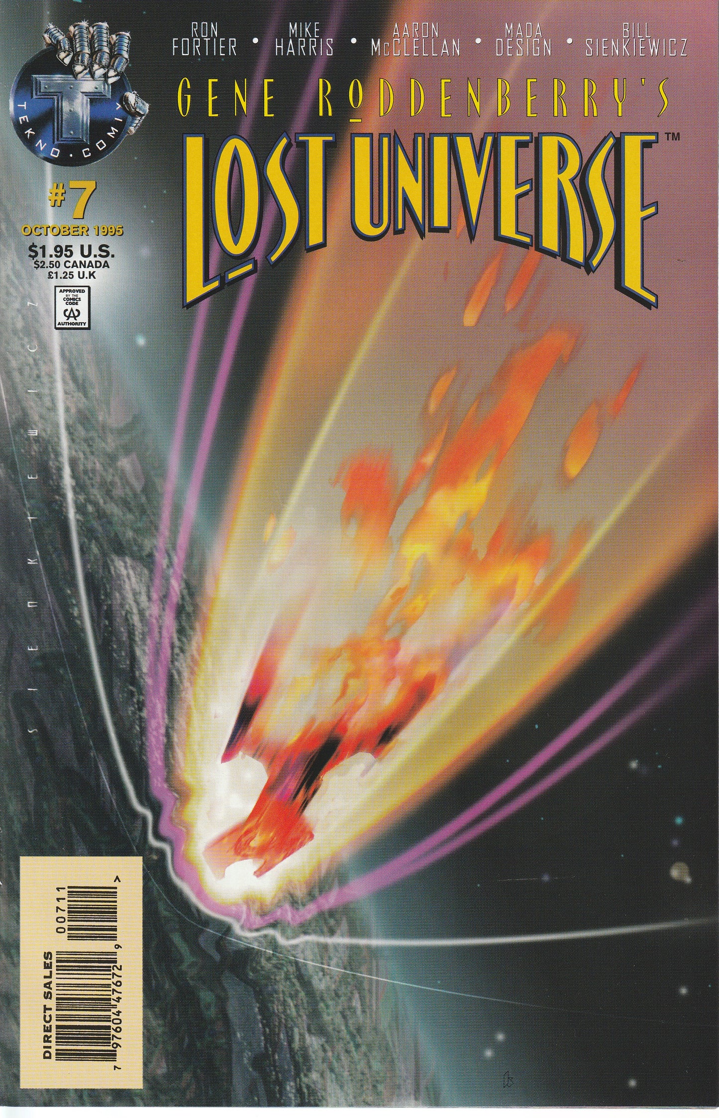 GENE RODDENBERRY'S LOST UNIVERSE 1-7 * COMPLETE SET