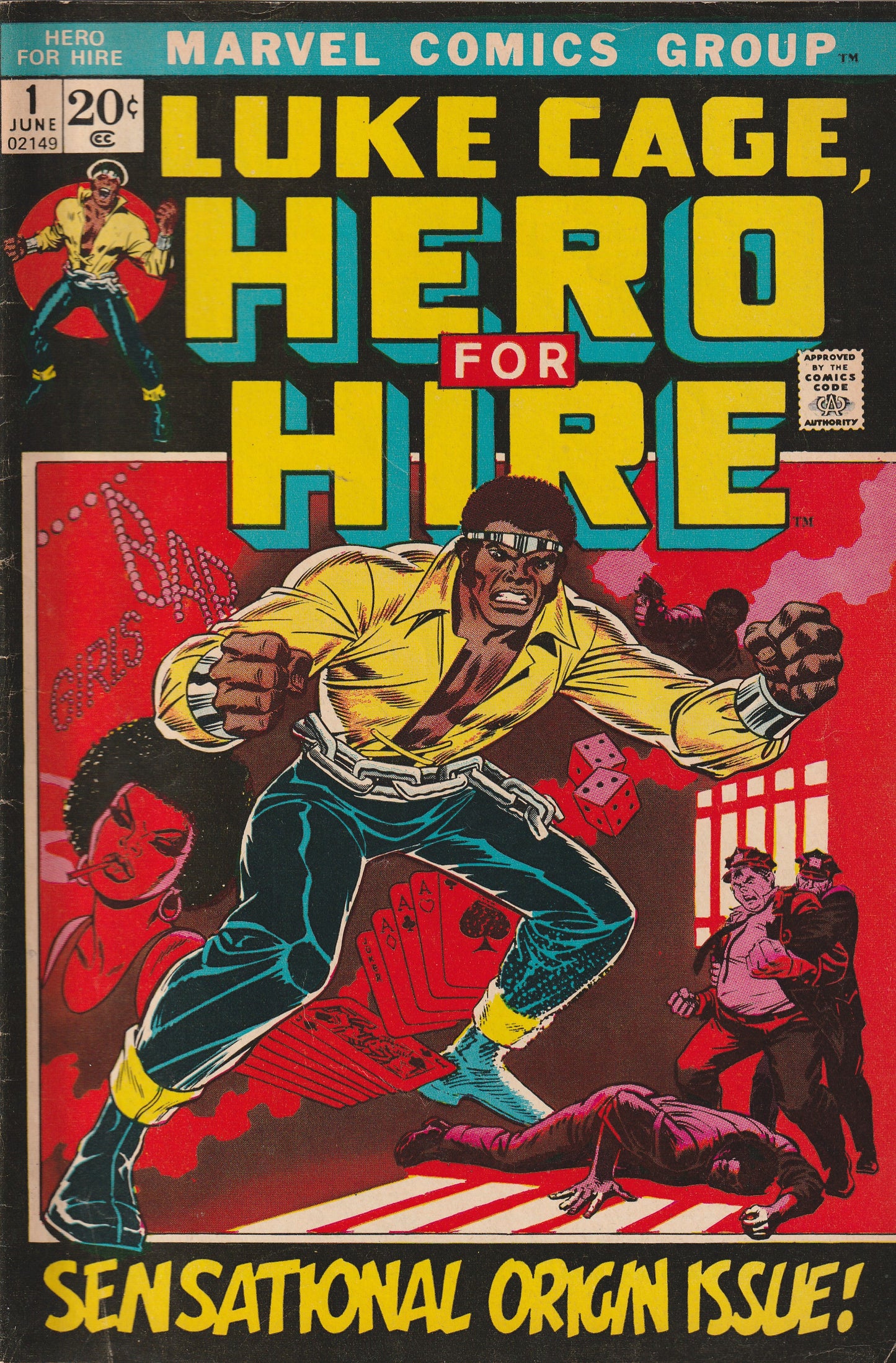 LUKE CAGE, HERO FOR HIRE #1 - MARVEL - JUNE 1972 - (6.5-7.0)
