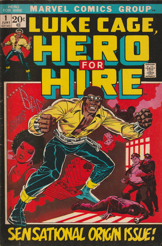 LUKE CAGE, HERO FOR HIRE #1 - MARVEL - JUNE 1972 - (6.5-7.0)