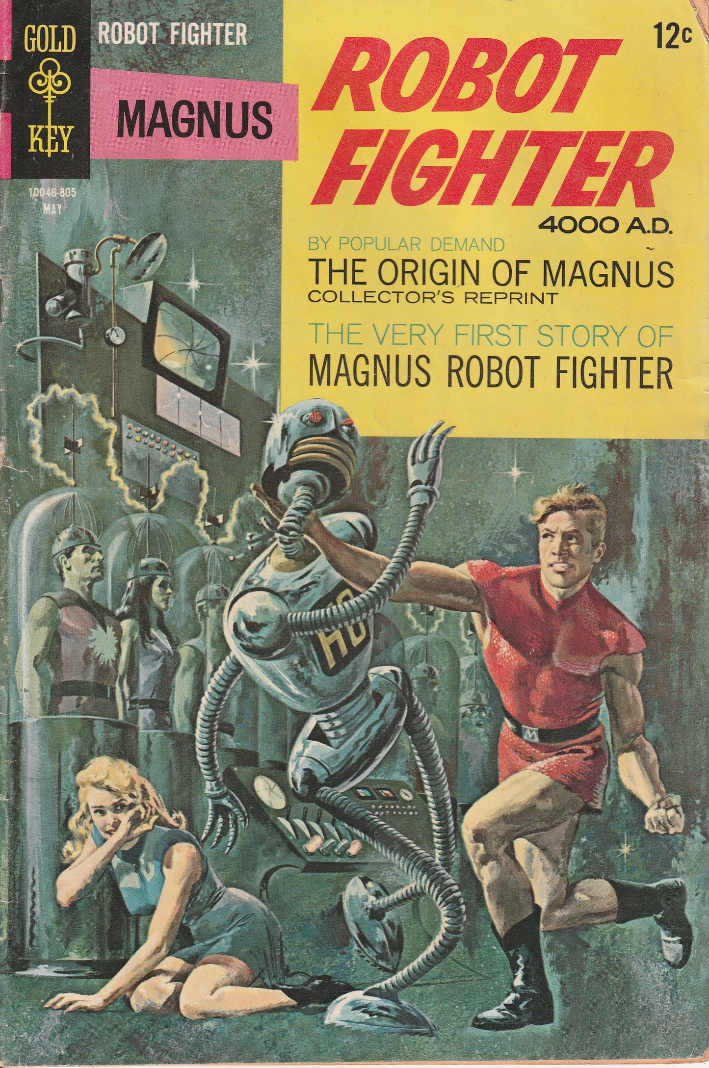 MAGNUS, ROBOT FIGHTER #22 - GOLD KEY - FEB 1968 (5.0)