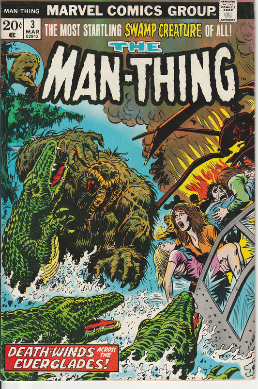 MAN-THING #3 - MARVEL COMICS - MAR 1974 (7.0)
