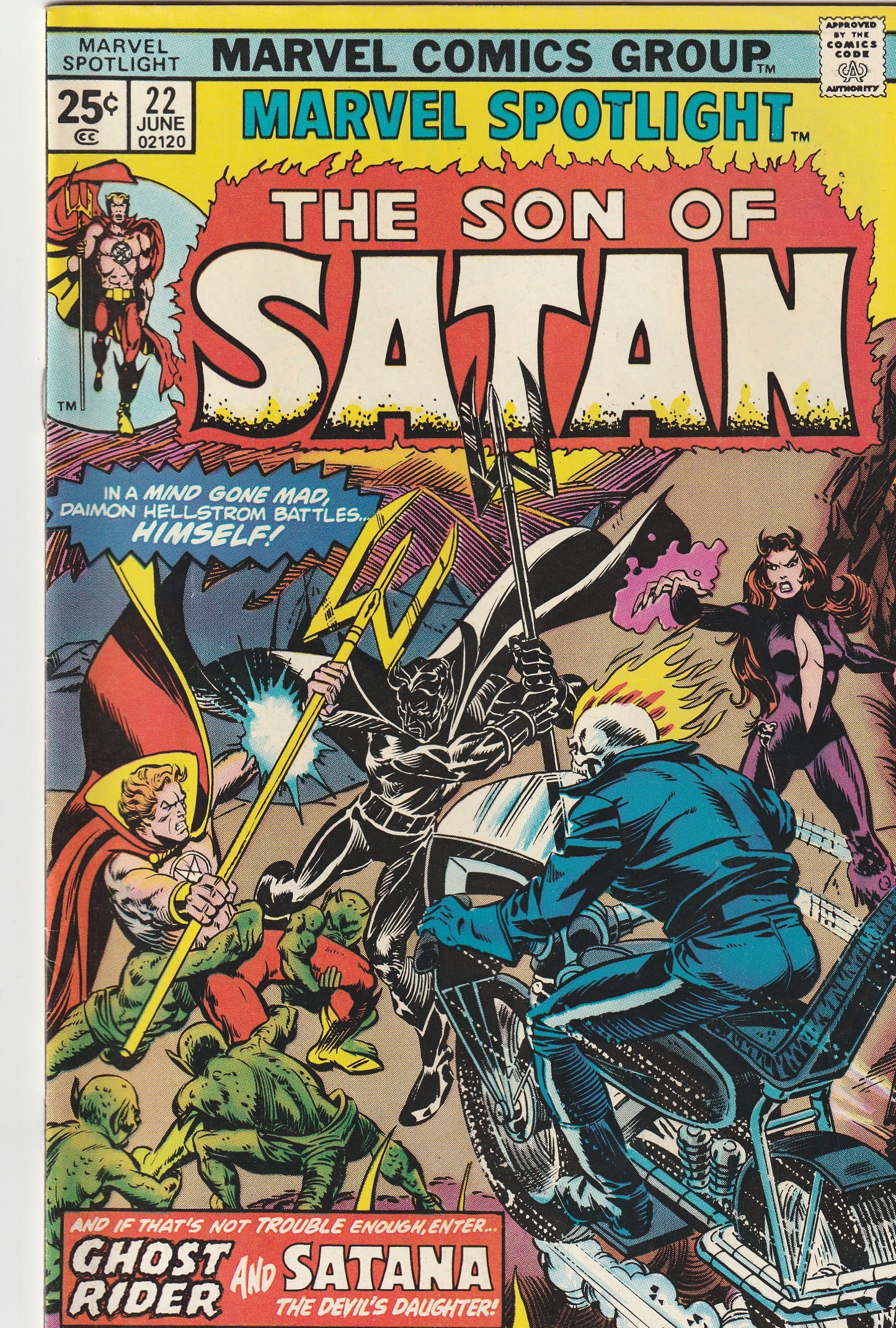 MARVEL SPOTLIGHT #22 - MARVEL COMICS - JUN 1975 (7.5) SON OF SATAN