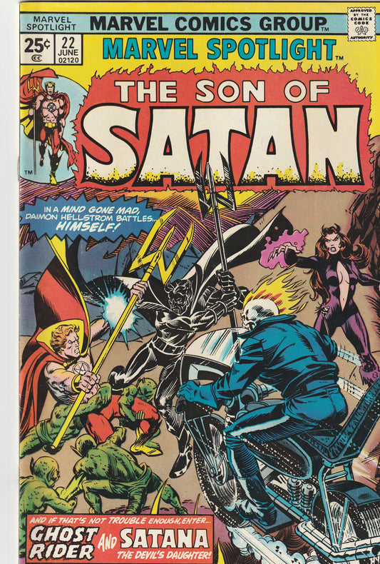 MARVEL SPOTLIGHT #22 - MARVEL COMICS - JUN 1975 (7.5) SON OF SATAN
