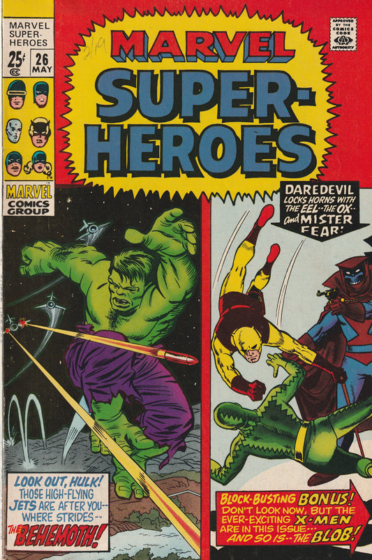 MARVEL SUPER-HEROES #26 - MARVEL COMICS - MAY 1970 (7.0-7.5)