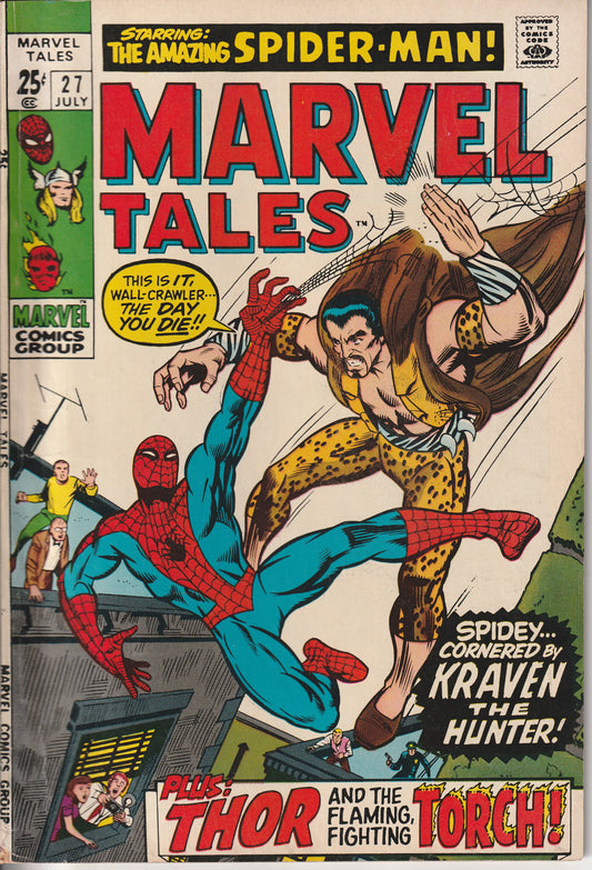 MARVEL TALES #27 - MARVEL COMICS - JUL 1970 (6.0-6.5)