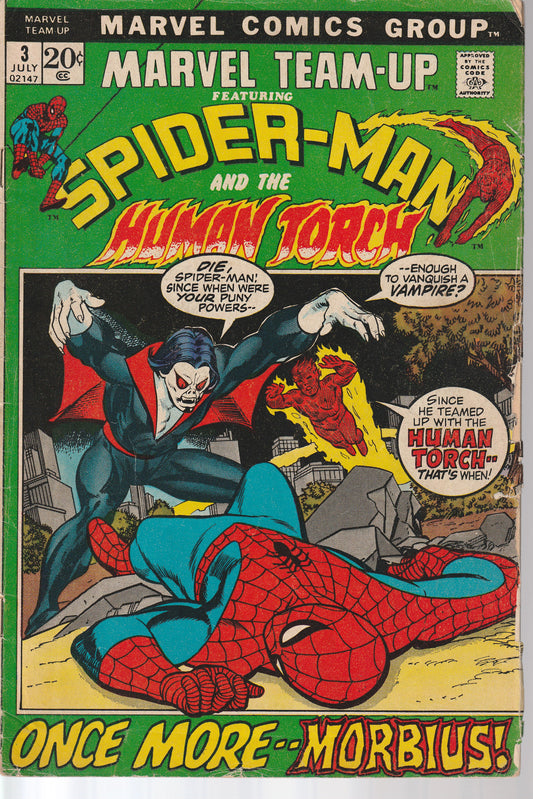 MARVEL TEAM-UP #3 - MARVEL COMICS - JUL 1972 (4.0)