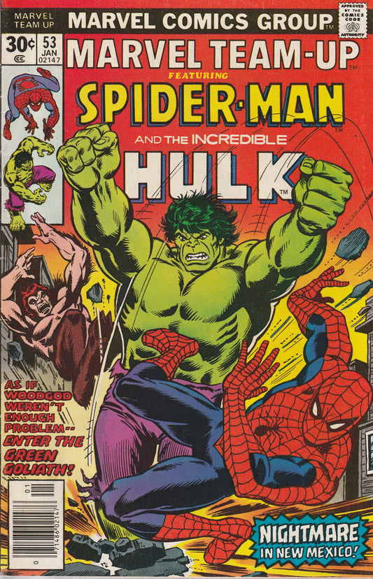 MARVEL TEAM-UP #53 - MARVEL COMICS - JAN 1977 (6.5-7.0)