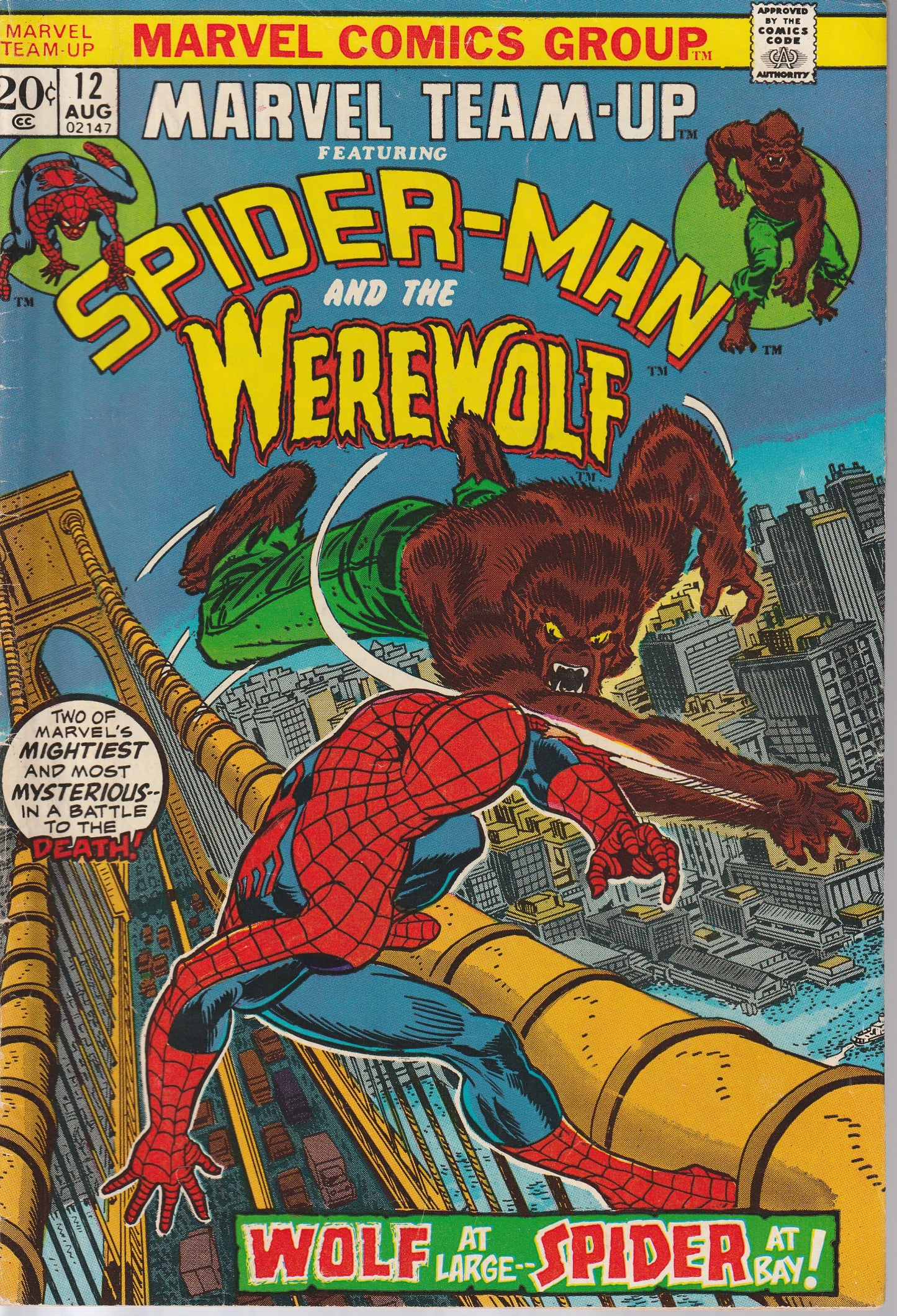 MARVEL TEAM-UP #12 - MARVEL - AUG 1973 (6.0-6.5)