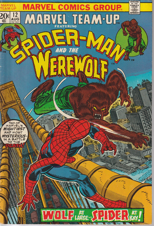 MARVEL TEAM-UP #12 - MARVEL - AUG 1973 (6.0-6.5)