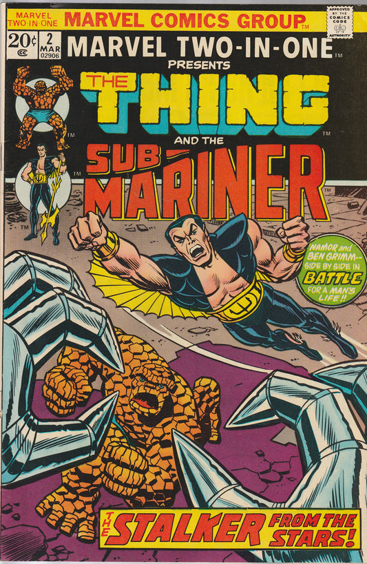 MARVEL TWO-IN-ONE #2 - THE THING & THE SUBMARINER!