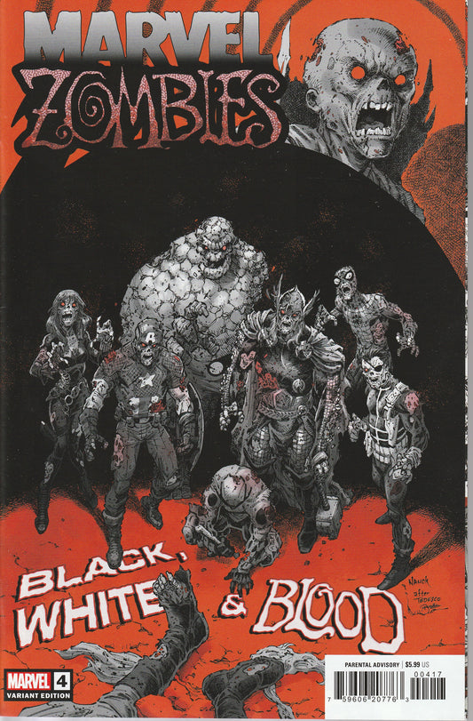 MARVEL ZOMBIES : BLACK, WHITE and BLOOD #4 - MARVEL - JAN 3 2024 (1 in 10)