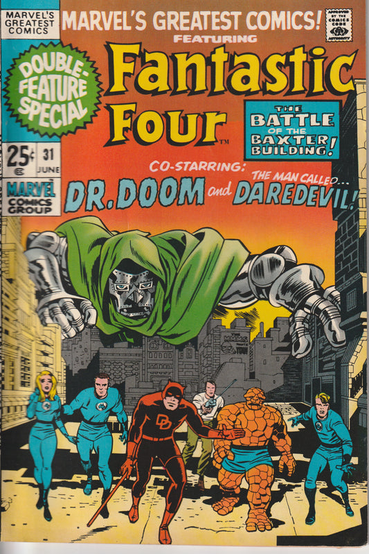 MARVEL'S GREATEST COMICS #31 - JUN 1971 (7.0-7.5)