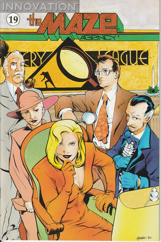 MAZE AGENCY #19 - INNOVATION - MAR 1991 (9.0) EARLY ADAM HUGHES COVER!