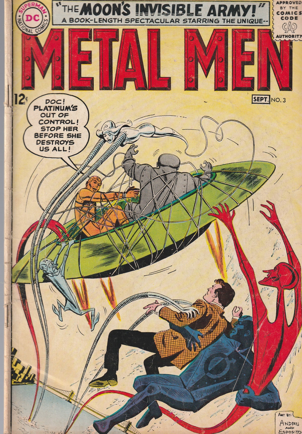 METAL MEN #3 || DC COMICS || JUN 27 1963 || (3.5-4.0)