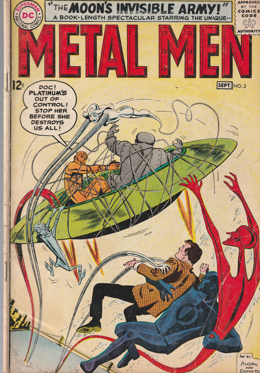 METAL MEN #3 || DC COMICS || JUN 27 1963 || (3.5-4.0)