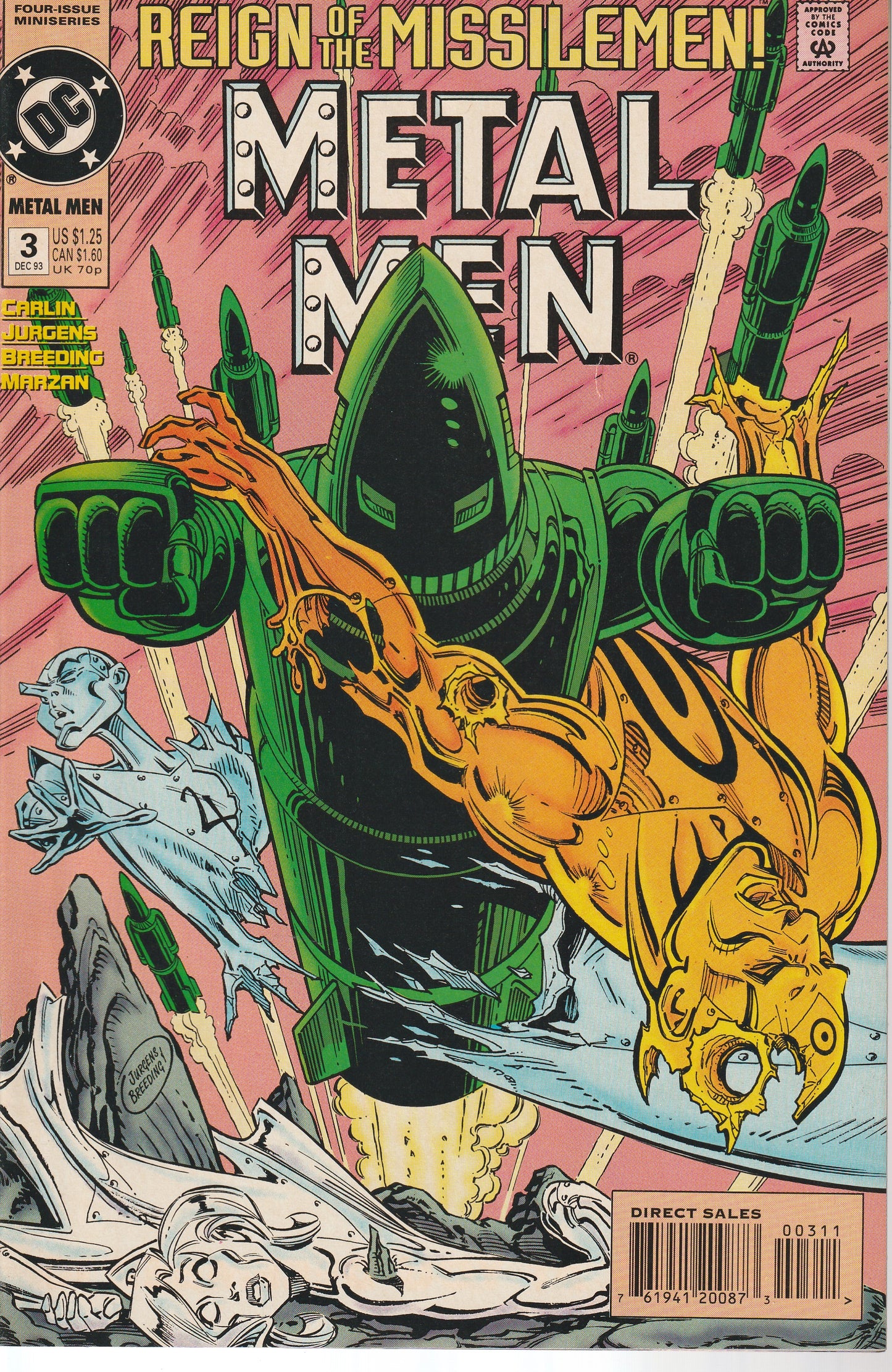METAL MEN 1-4 * DC COMICS - 1993 - COMPLETE SET
