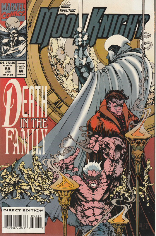 MARC SPECTOR : MOON KNIGHT #58 - MARVEL COMICS - JAN 10 1994 (9.2-9.4)