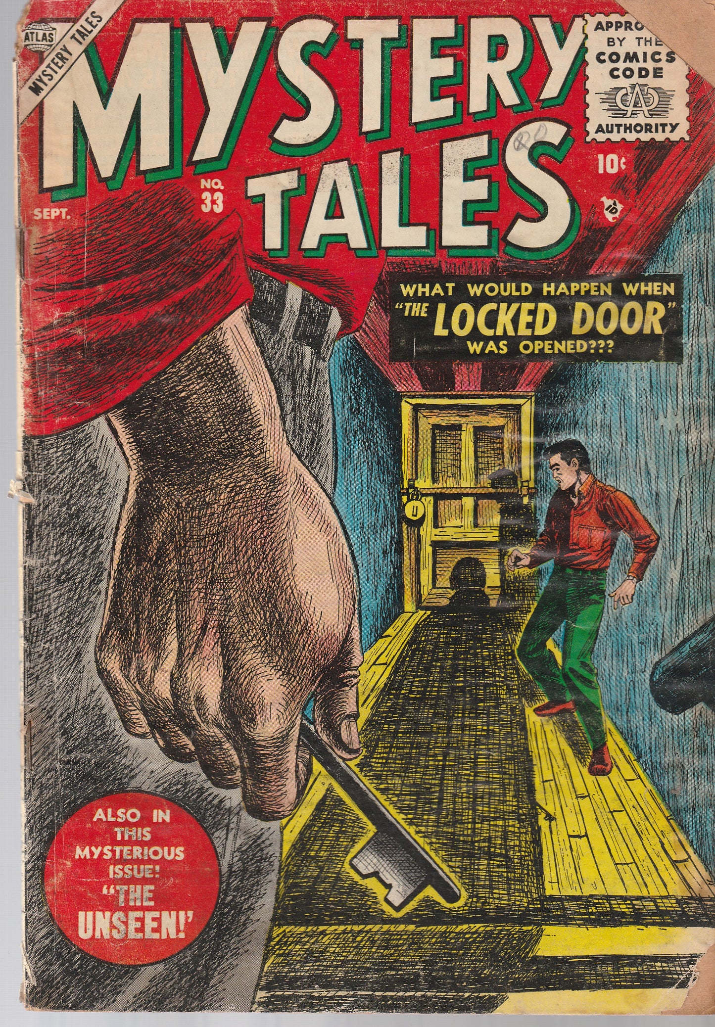 MYSTERY TALES #33 || ATLAS COMICS || SEP 1955 || (2.5-3.0)