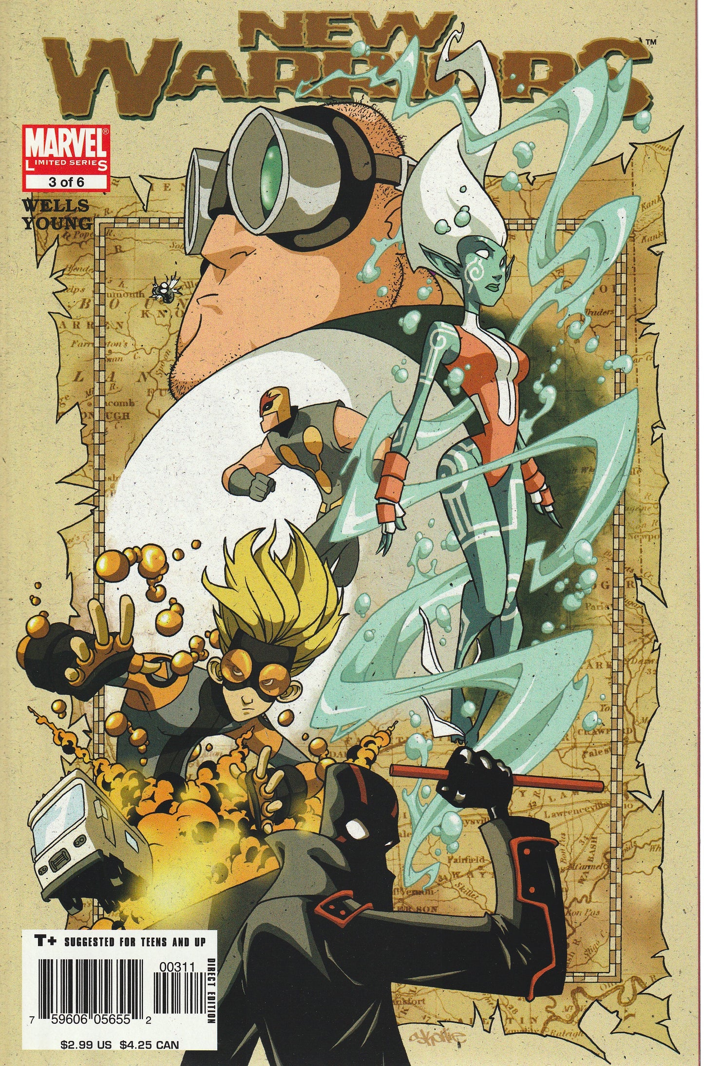 NEW WARRIORS 1-6 * COMPLETE SET - MARVEL 2005 - SKOTTIE YOUNG