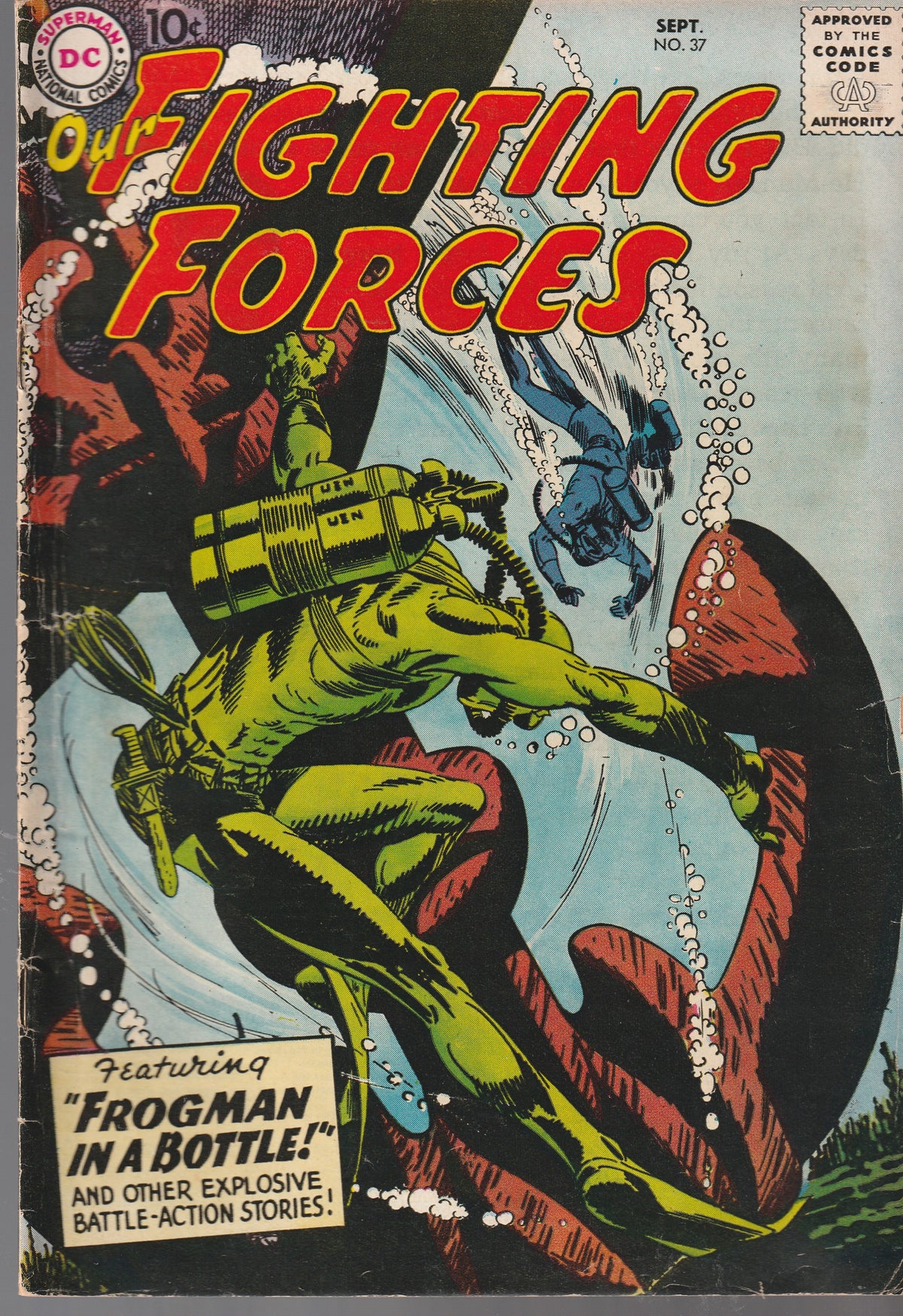 OUR FIGHTING FORCES #37 || DC COMICS || SEP 1958 || (5.0-5.5)