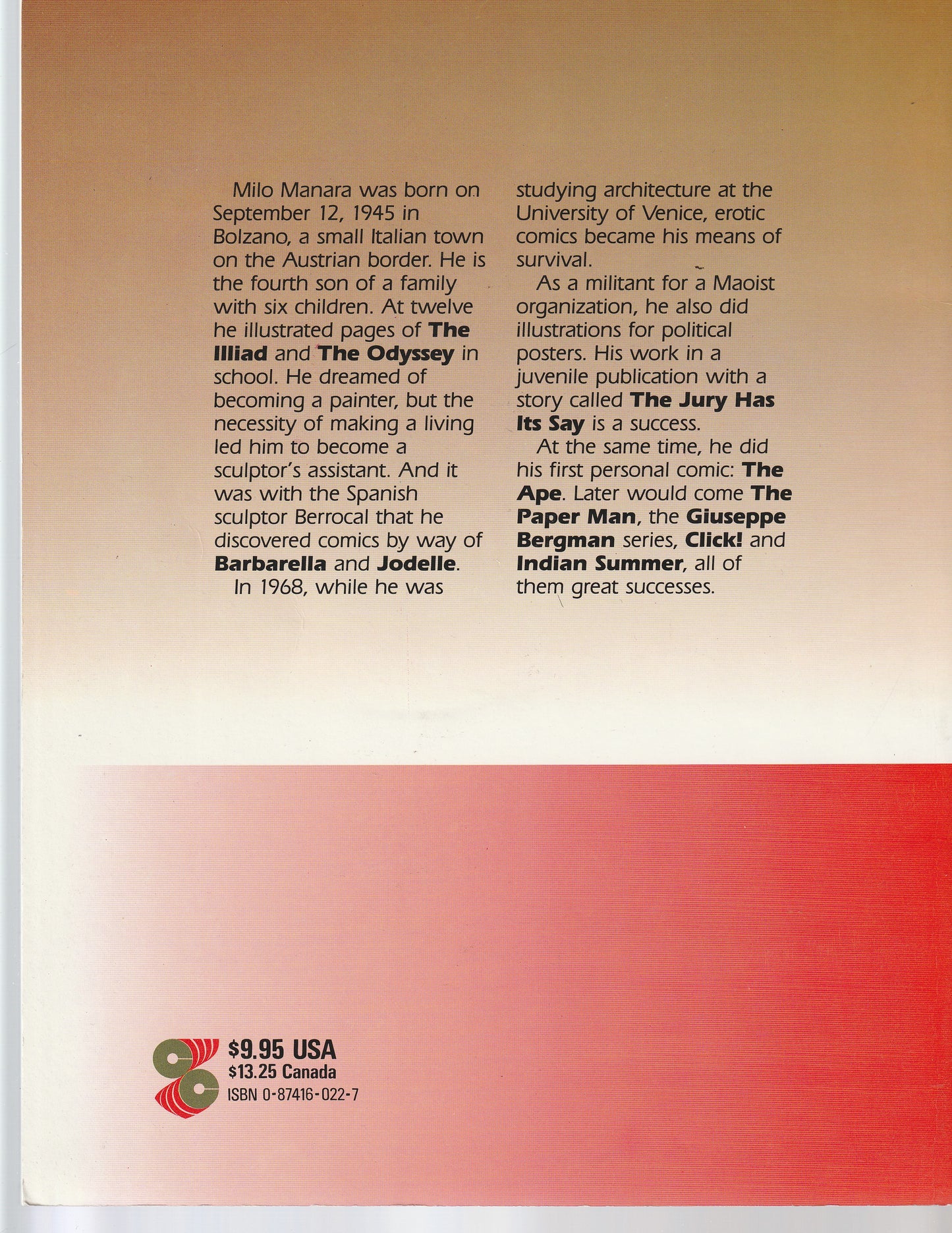 THE PAPER MAN || CATALAN COMMUNICATIONS || 1986 || VF/NM