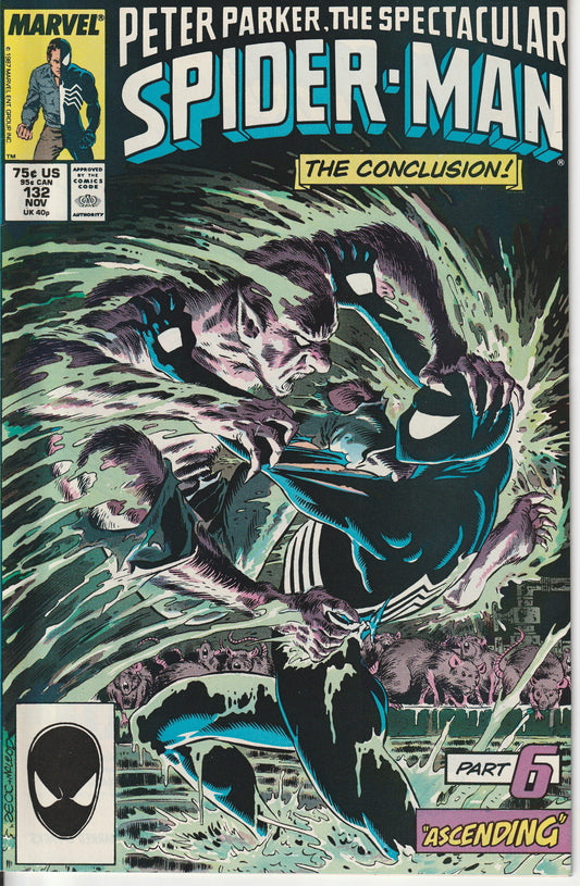 PETER PARKER, THE SPECTACULAR SPIDER-MAN #132 - MARVEL - NOV 1987