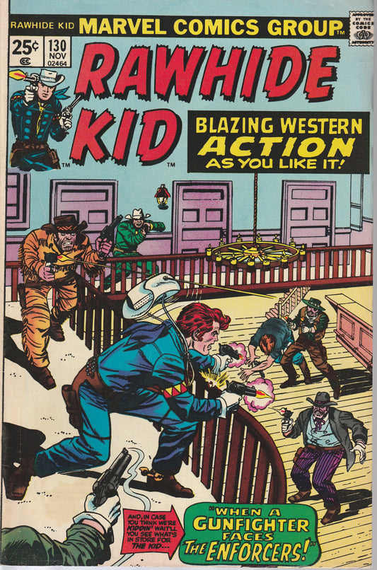RAWHIDE KID #130 - MARVEL COMICS - NOV 1975 (7.0-7.5)