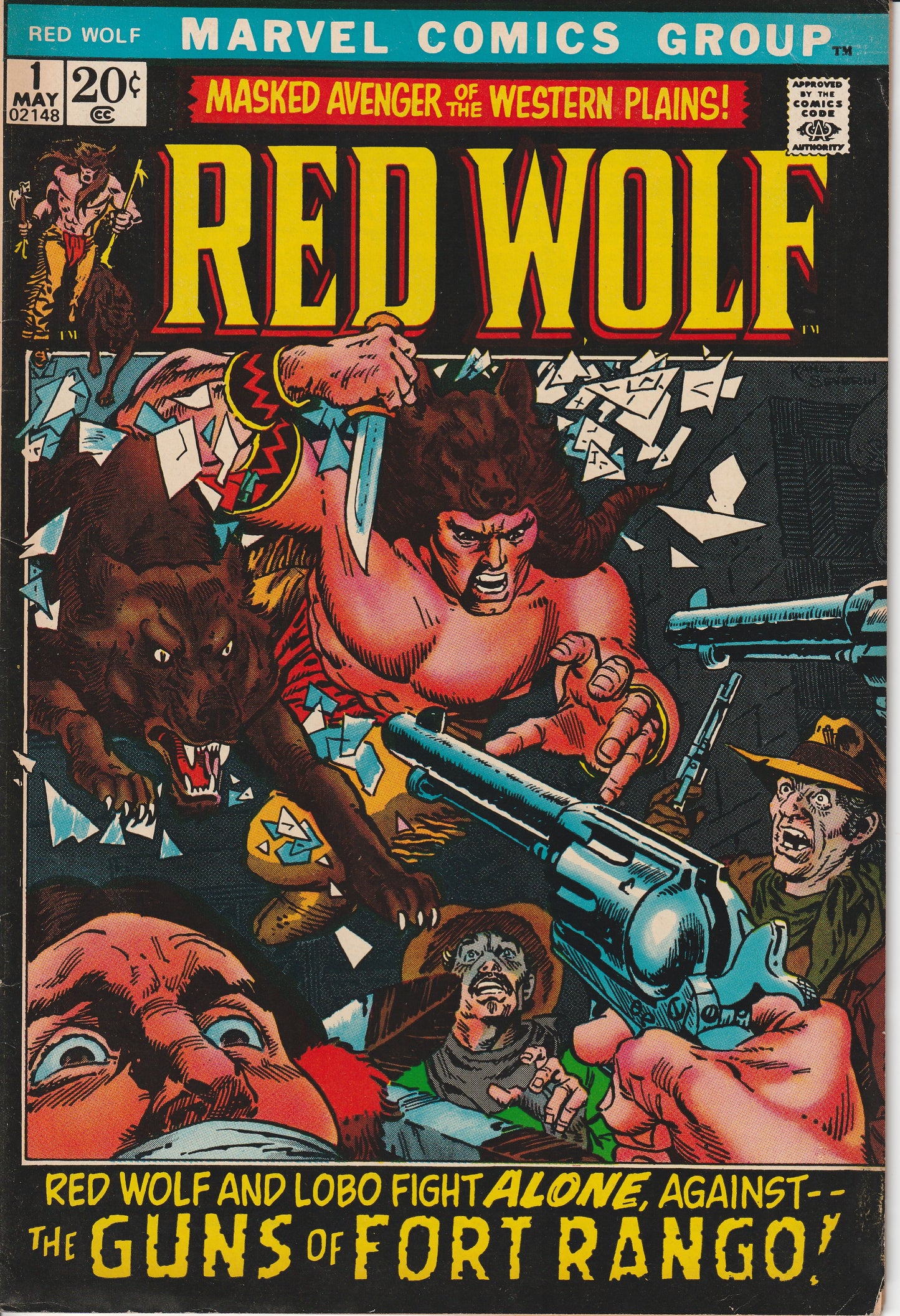 RED WOLF #1 - MARVEL COMICS - MAY 10 1972 (7.0)