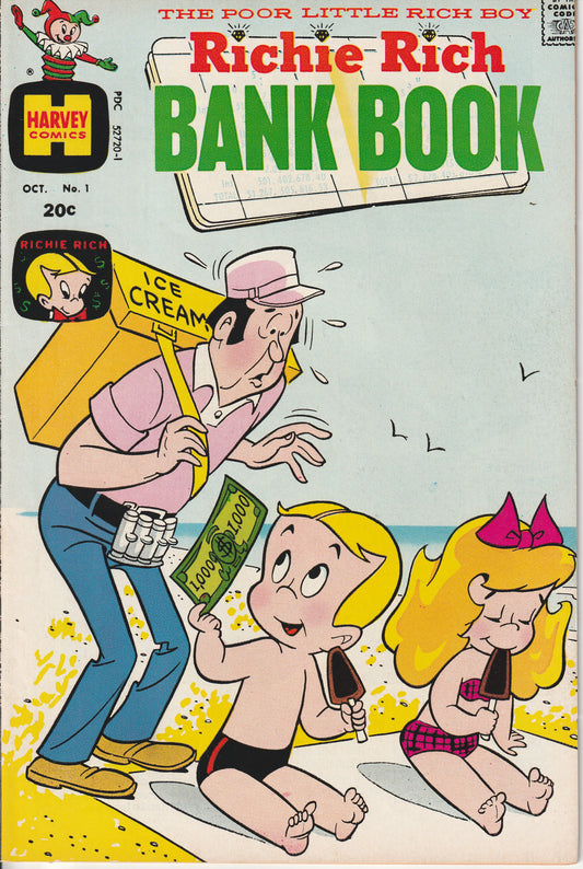 RICHIE RICH BANK BOOK #1 - HARVEY COMICS - JUL 1972