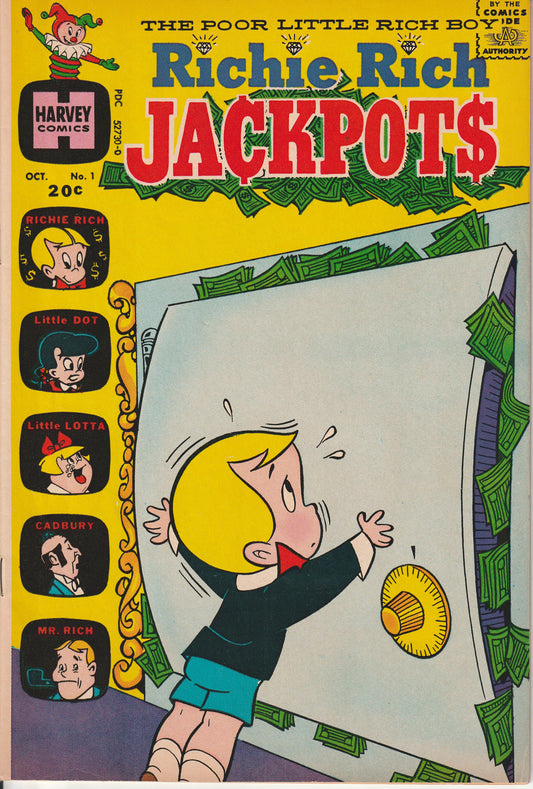RICHIE RICH JACKPOTS #1 - HARVEY COMICS - JUL 13 1972