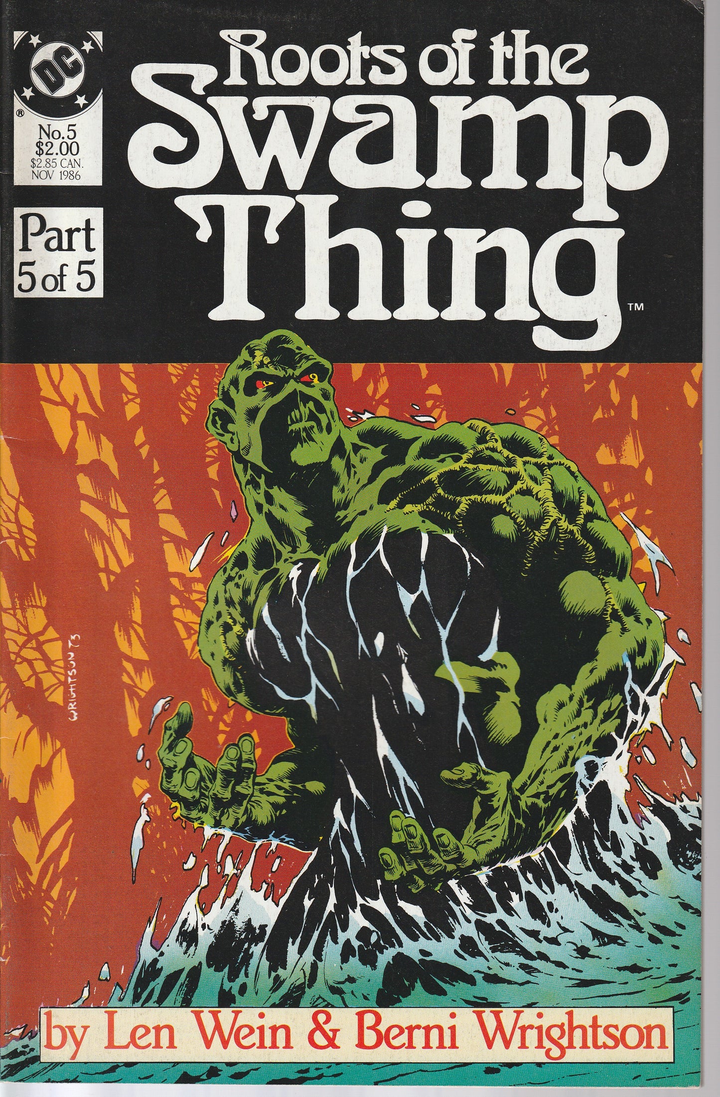ROOTS OF THE SWAMP THING 1-5 * DC COMICS - JUL 1986