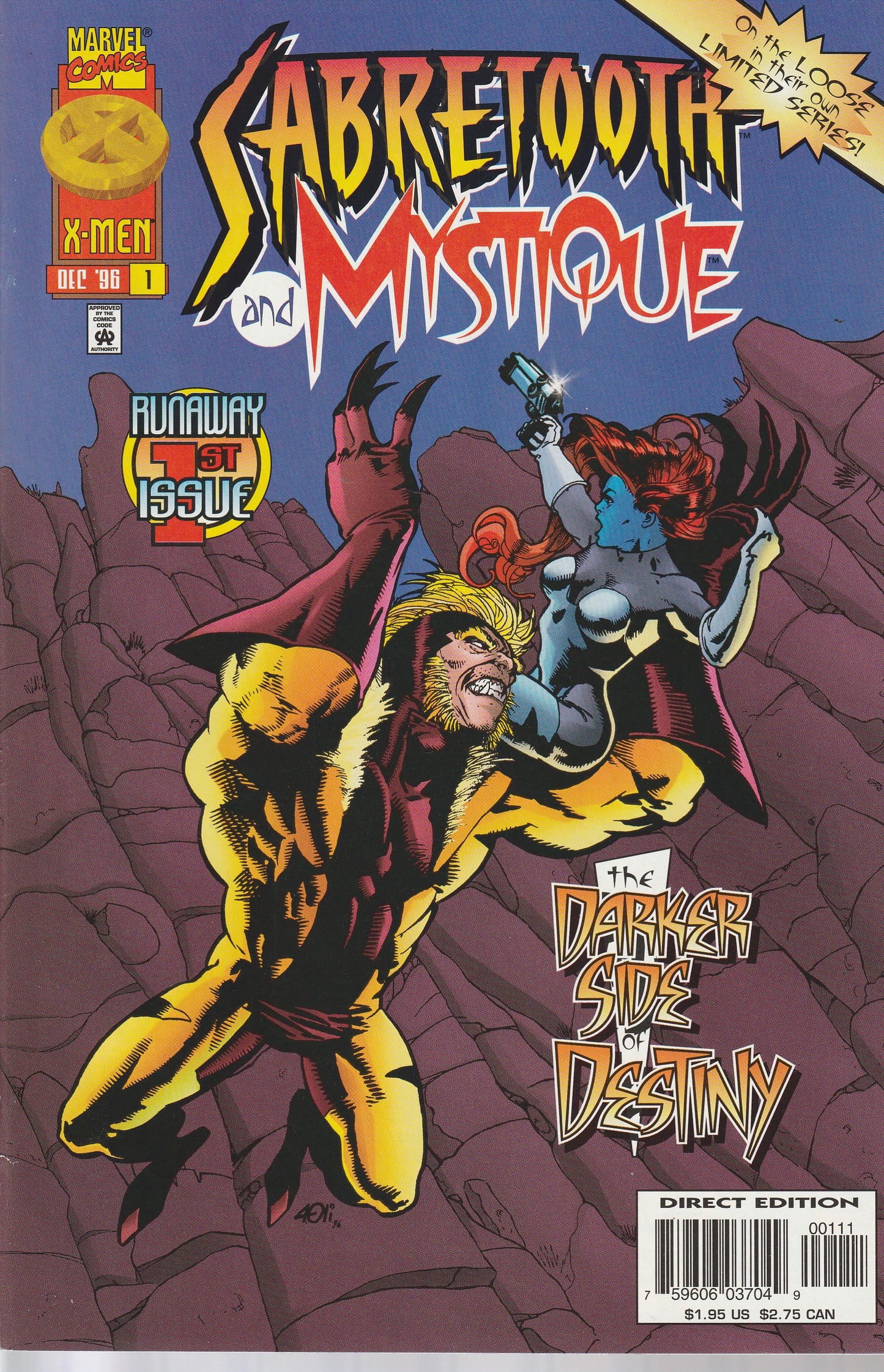 SABRETOOTH and MYSTIQUE 1-4 * MARVEL COMICS - DEC 1996