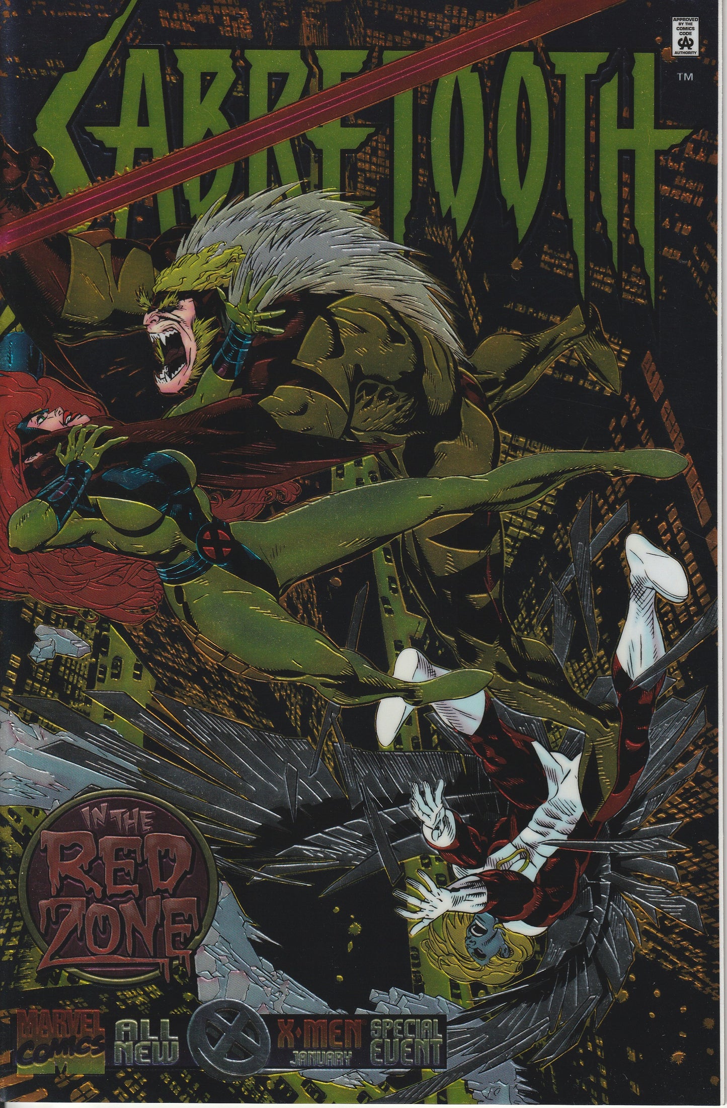 SABRETOOTH : DEATH HUNT 1-4 + BONUS - MARVEL COMICS - 1993