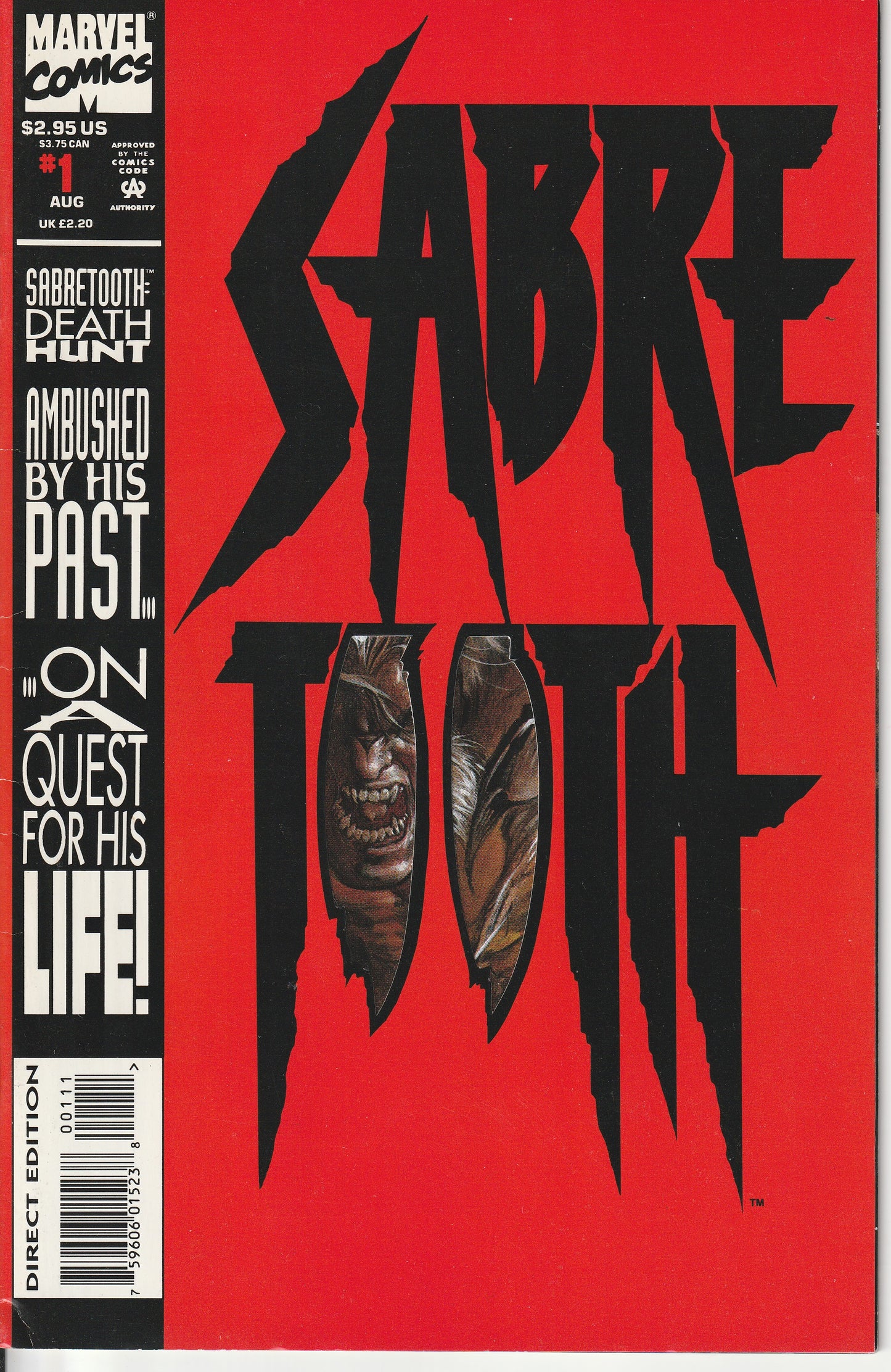 SABRETOOTH : DEATH HUNT 1-4 + BONUS - MARVEL COMICS - 1993
