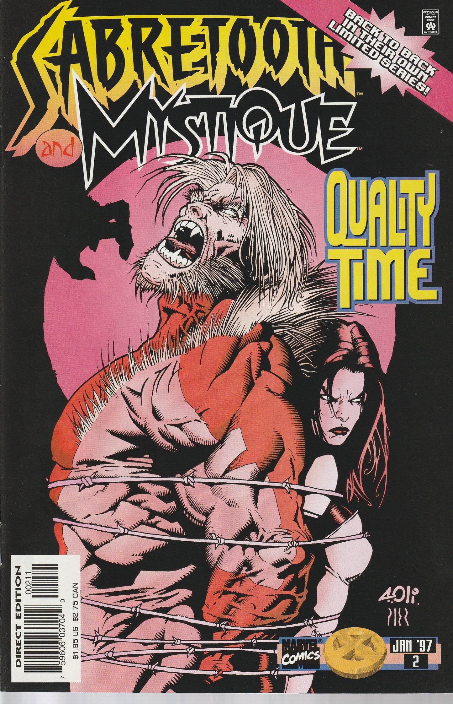 SABRETOOTH and MYSTIQUE 1-4 * MARVEL COMICS - DEC 1996