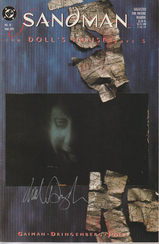 SANDMAN #14 - DC COMICS - FEB 1990 (NM) SIGNED!